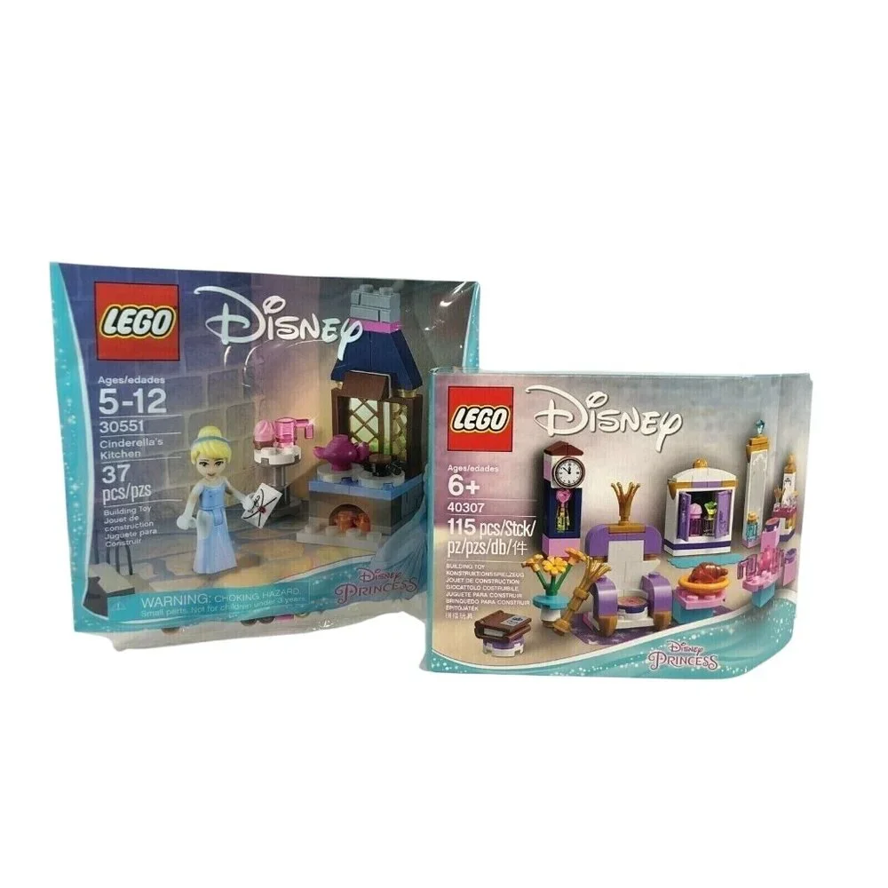 LEGO Disney Princess 30551 Cinderellas Kitchen & 40307 Castle Interior Set
